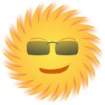 cartoon sun